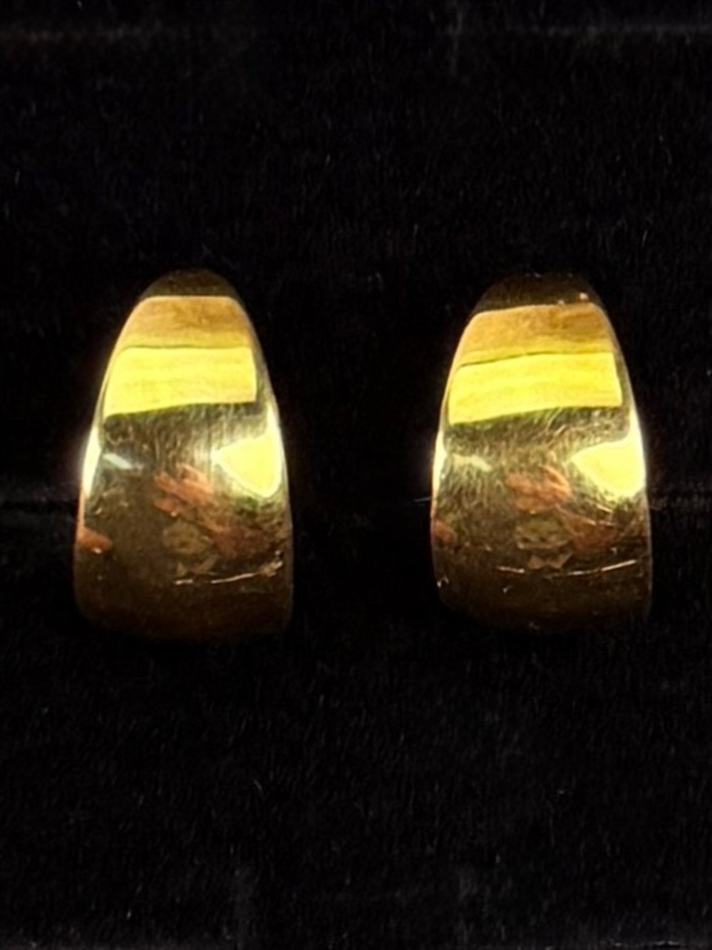 Vintage Napier goldtone, screw back clip on earrings